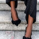 Czółenka zamszowe Madam Doffo czarne