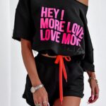 Komplet bawełniany Hey Ola Voga czarny