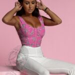 Top na ramiączka Baby różowy