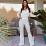 Komplet brokatowy NB Gently Fox ecru