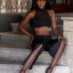 Sandały szpilki Madam Moyave czarne