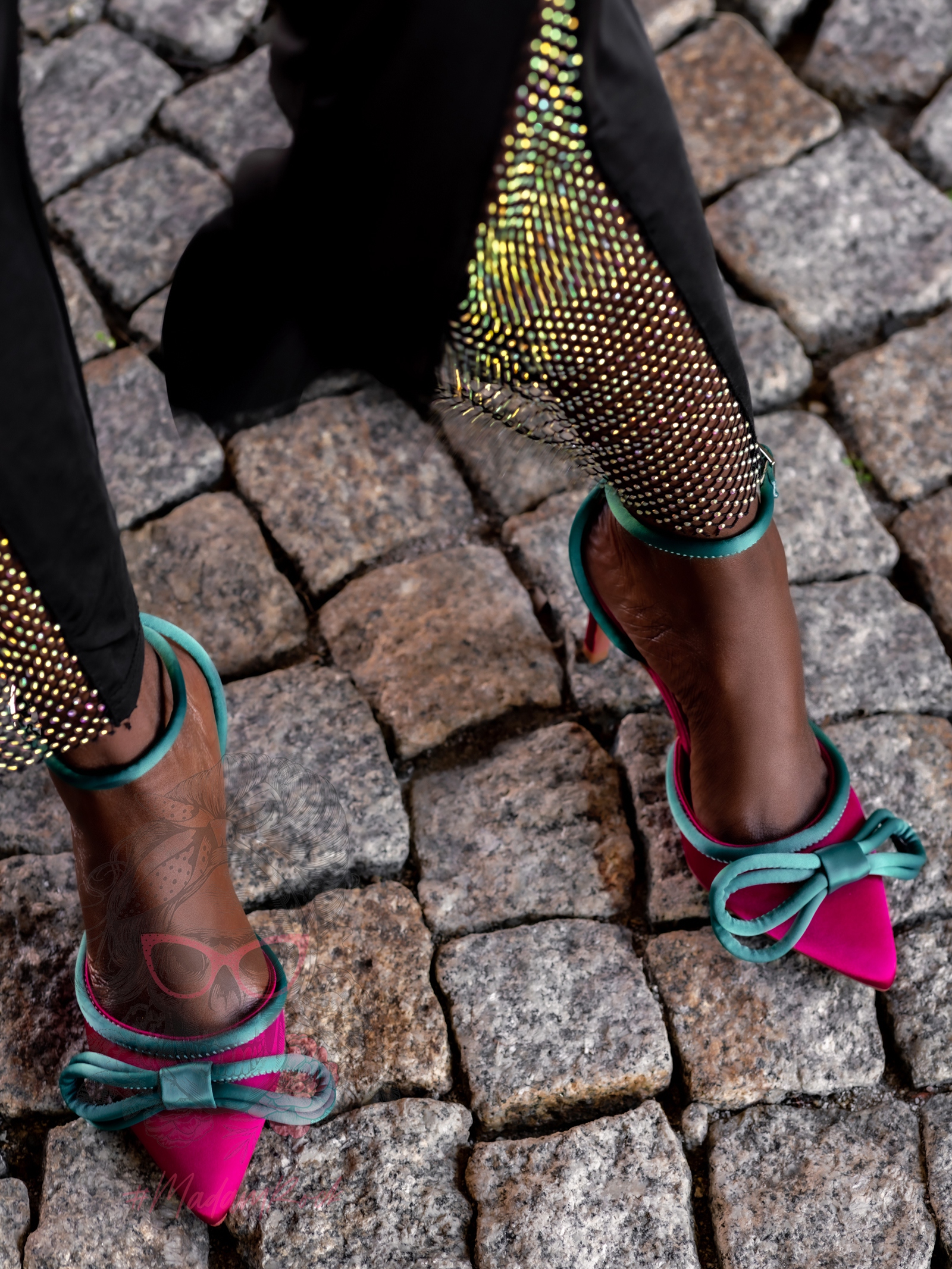 Czółenka szpilki Madam Moyave amarantowe