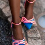 Czółenka szpilki Madam Moyave niebieskie