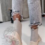 Traperki zamszowe Madam Terra szare