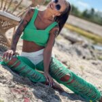 Top sweterkowy Correa zielony