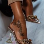 Czółenka transparentne Madam Slammer złote