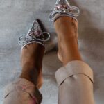 Czółenka transparentne Madam Slammer srebrne