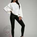 Bluza oversize Flower OLA VOGA ecru