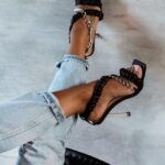 Sandały z łańcuchem Rock Electra czarne