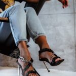 Sandały z łańcuchem Rock Electra czarne