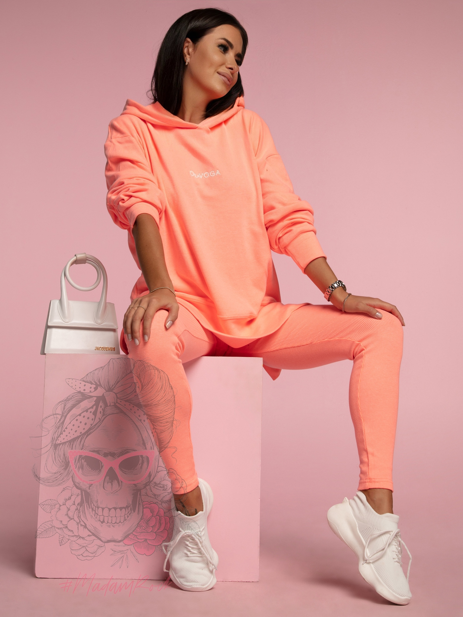 Komplet sportowy Amber Ola Voga pomarańczowy