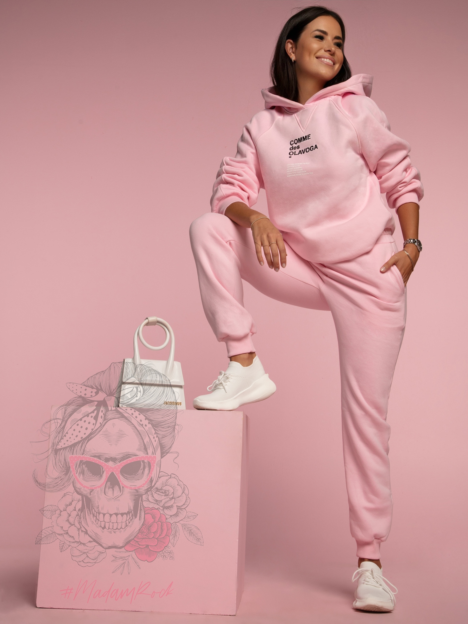 Komplet Ola Voga Street Look Woman pudrowy