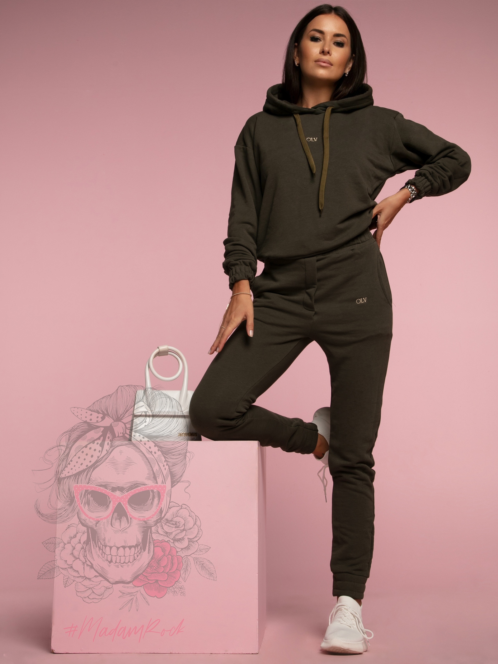 Komplet logowany Ola Voga Simply Olv Woman khaki