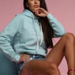 Bluza z kapturem Ola Voga Disney Mouse błękitna