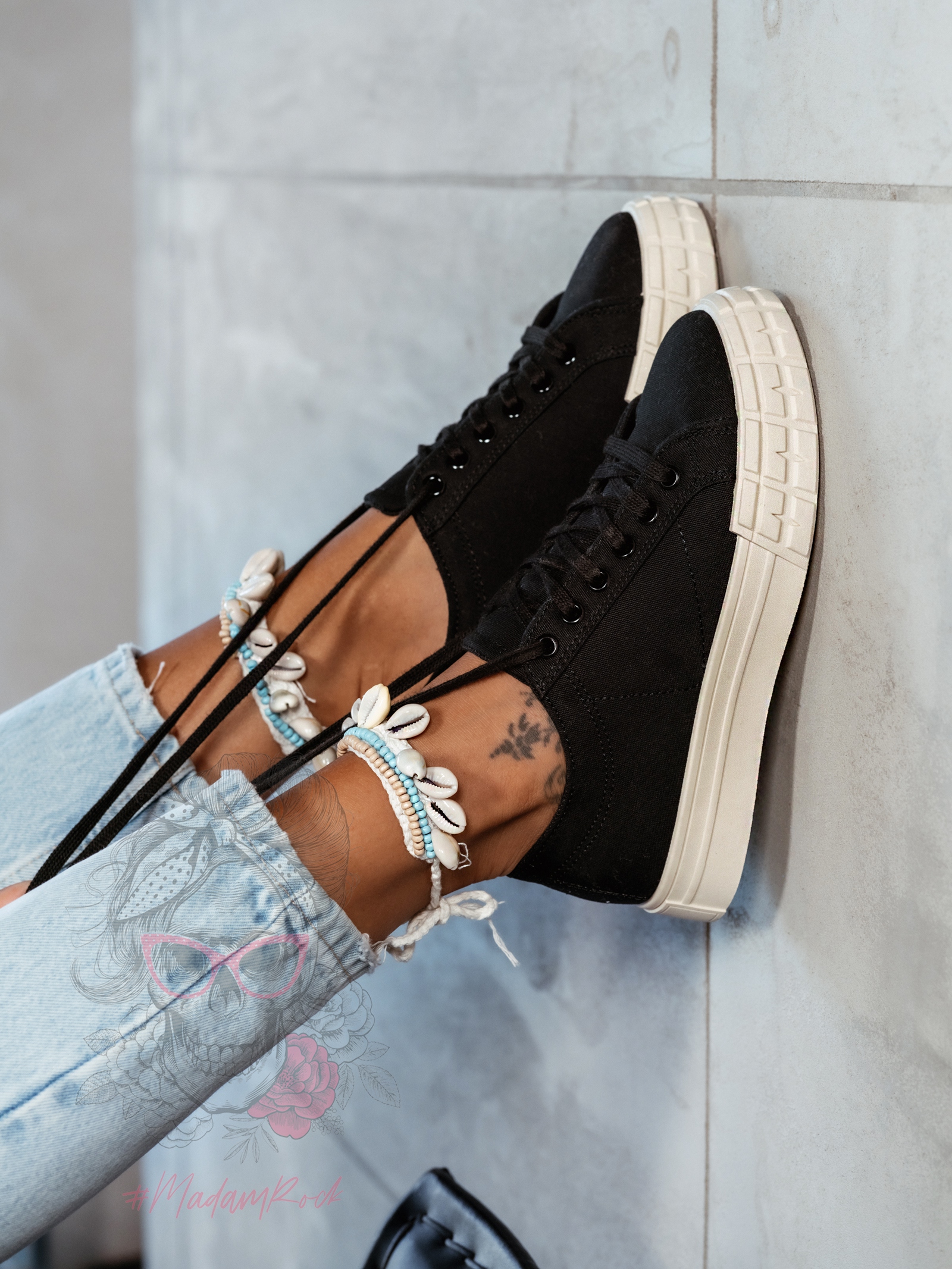 Trampki damskie Madam Vanila czarne