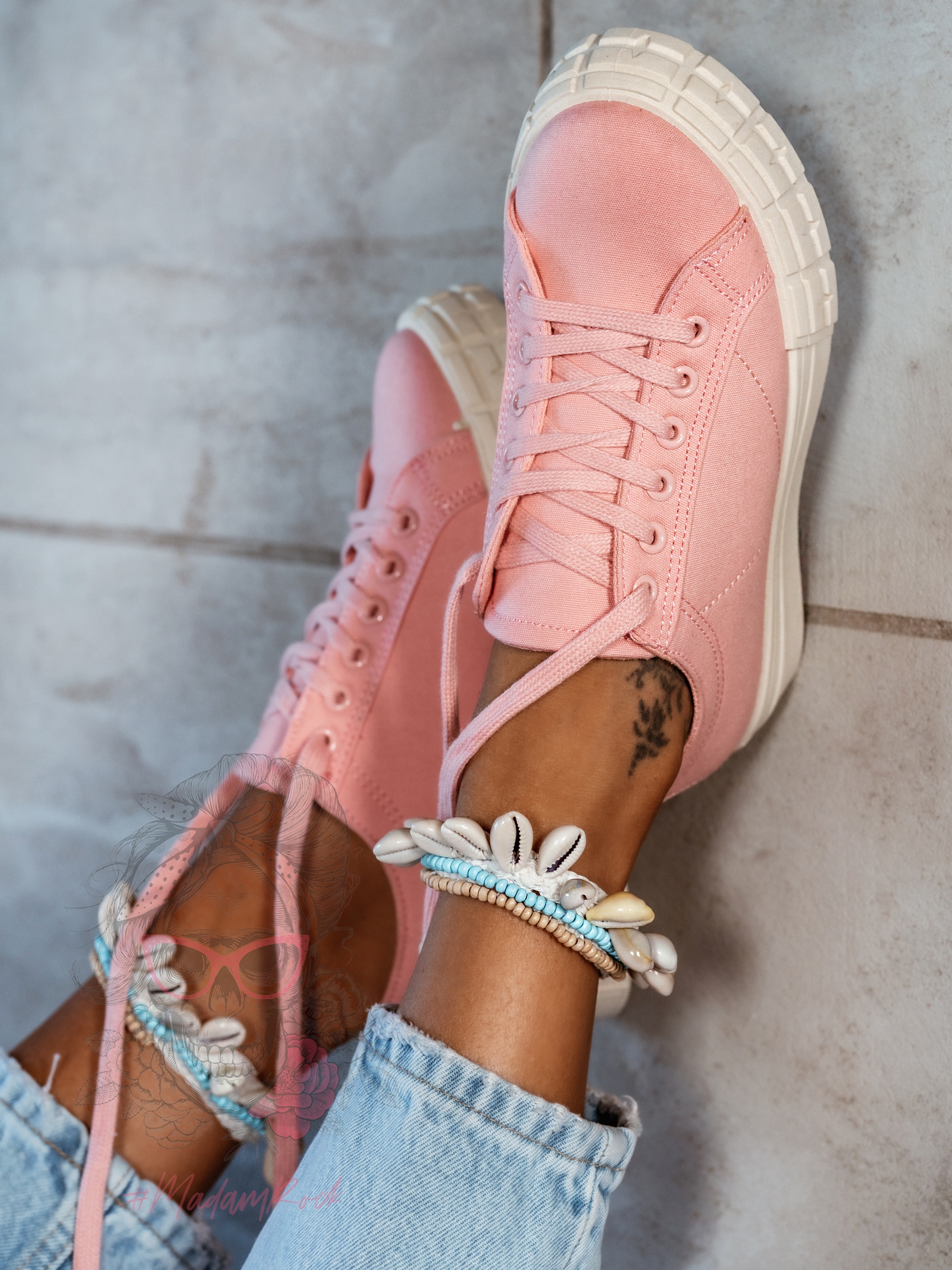 Trampki damskie Madam Vanila różowe