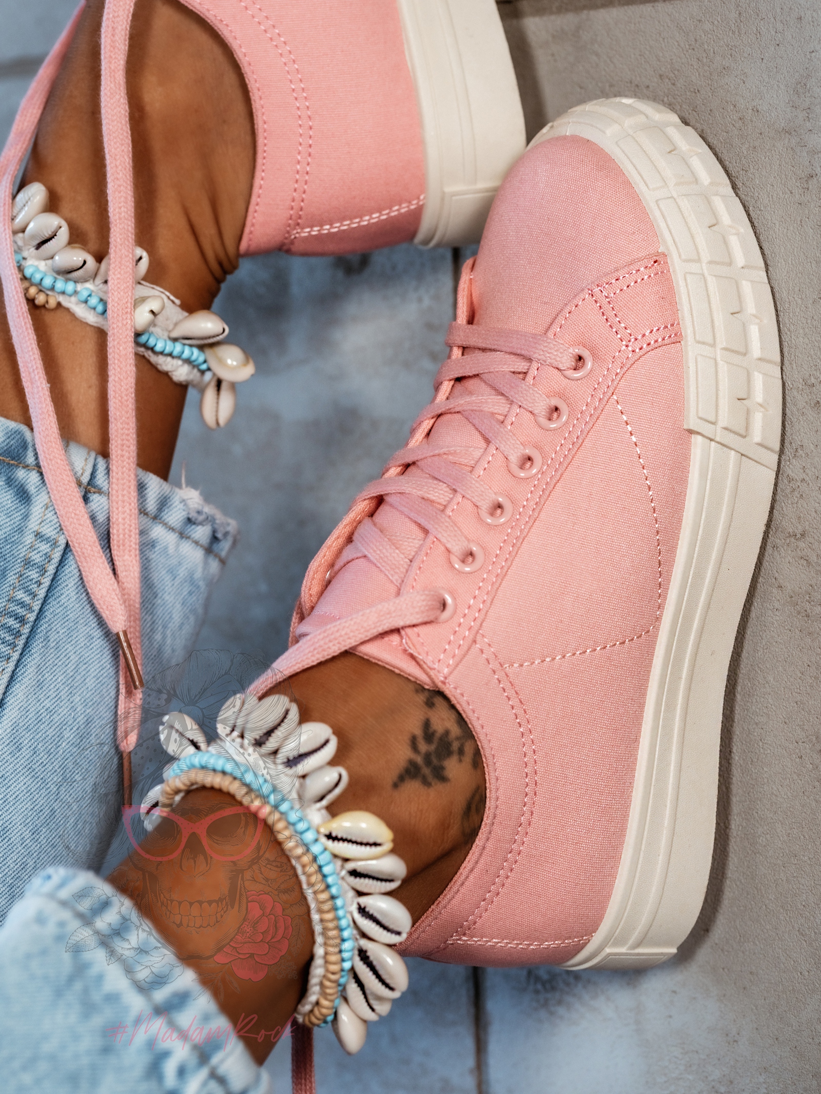 Trampki damskie Madam Vanila różowe Trampki damskie Madam Vanila różowe