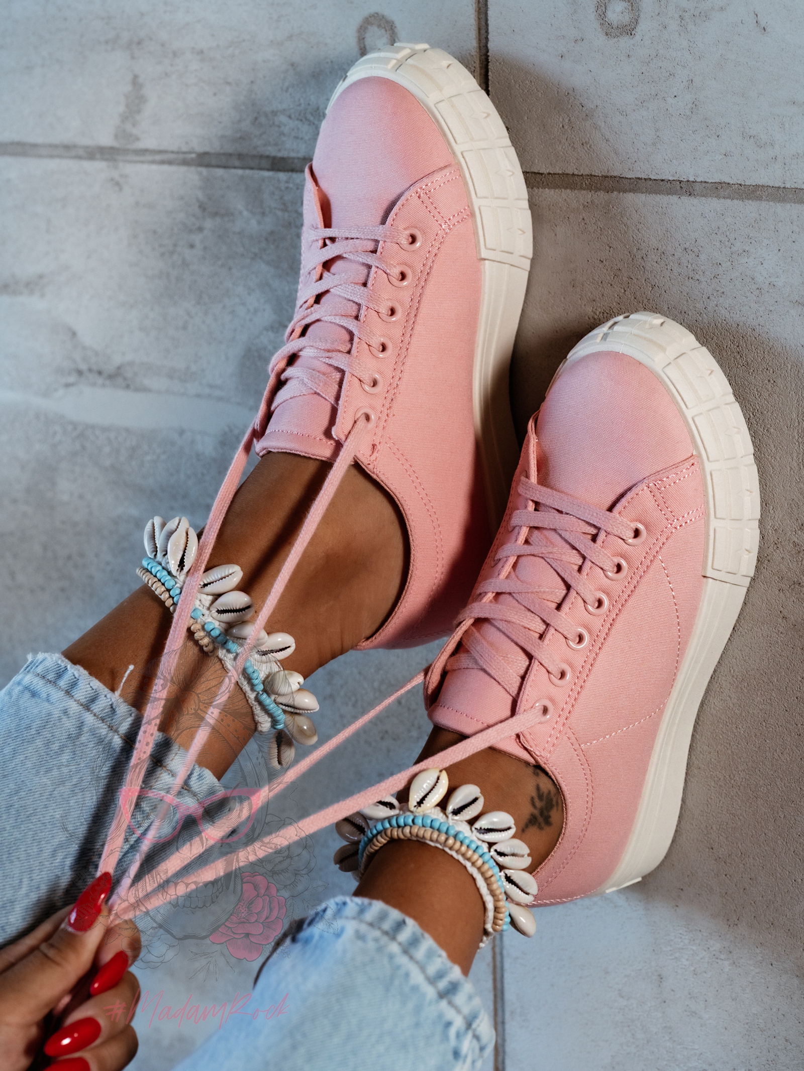 Trampki damskie Madam Vanila różowe Trampki damskie Madam Vanila różowe