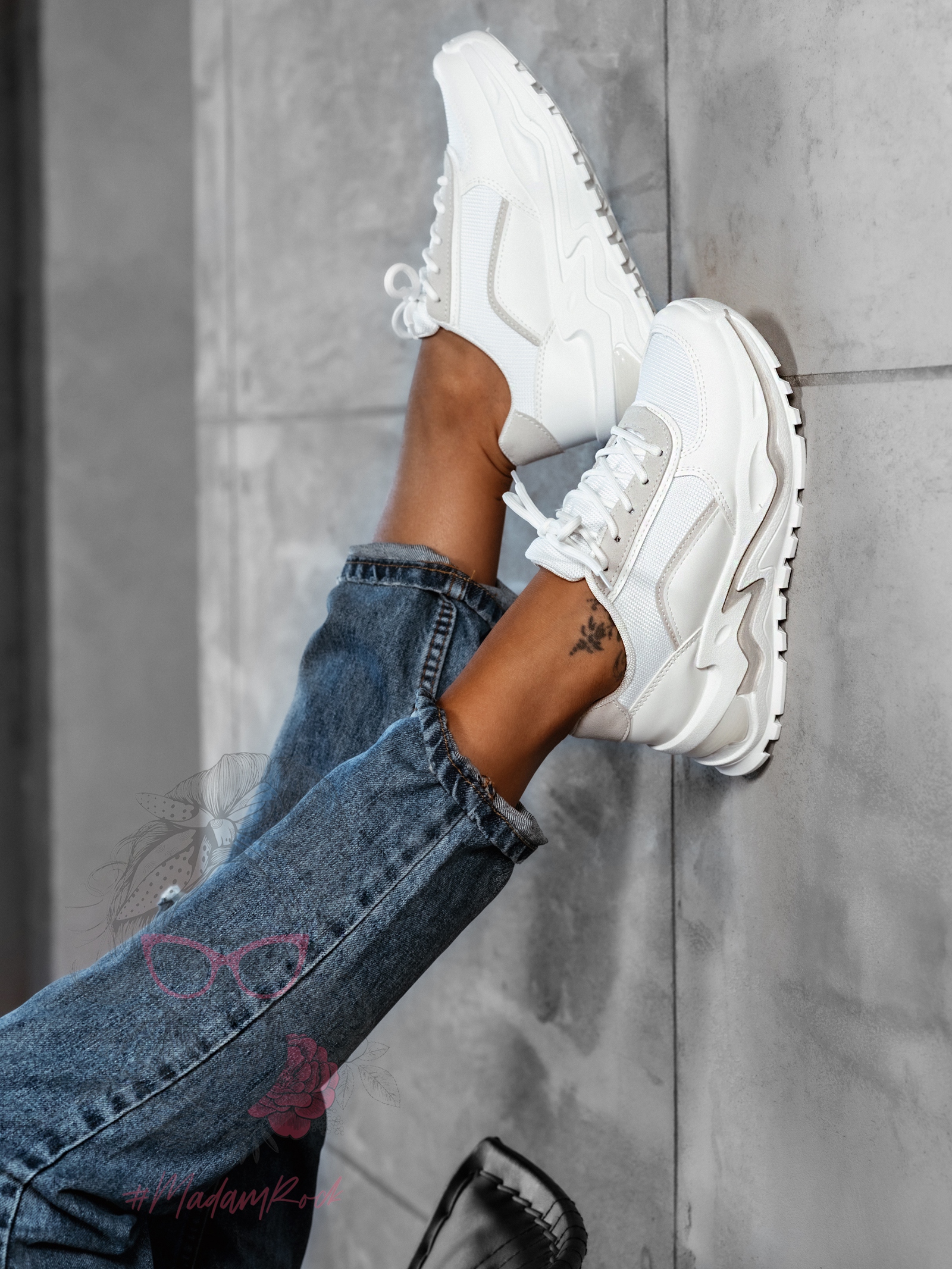 Buty sportowe Madam Choci białe Buty sportowe Madam Choci białe