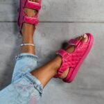 Sandały profilowane Madam Piks II fuksja