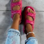 Sandały profilowane Madam Piks II fuksja