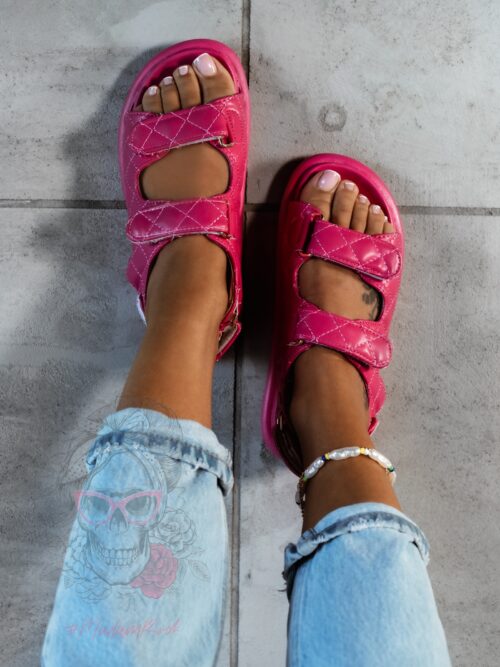 Sandały profilowane Madam Piks II fuksja