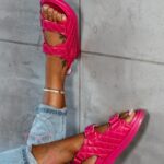 Sandały profilowane Madam Piks II fuksja