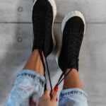 Trampki damskie Madam Vanila mid czarne