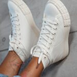 Trampki damskie Madam Vanila mid beżowe