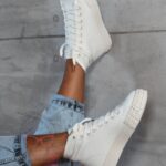 Trampki damskie Madam Vanila mid beżowe