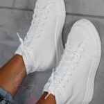 Trampki damskie Madam Vanila mid białe