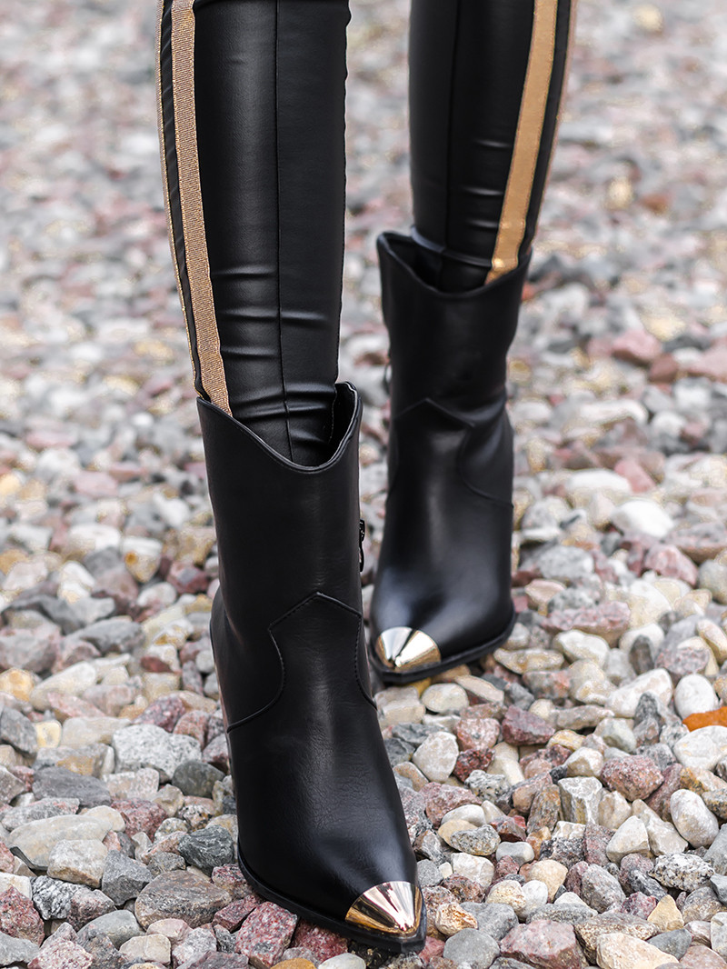 Botki kowbojki Missmi Rock czarne