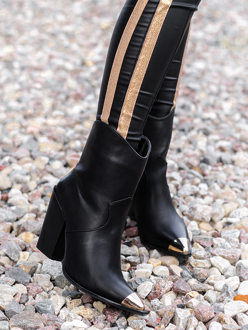 Botki kowbojki Missmi Rock czarne