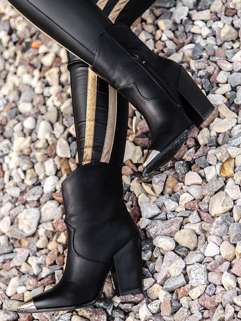 Botki kowbojki Missmi Rock czarne