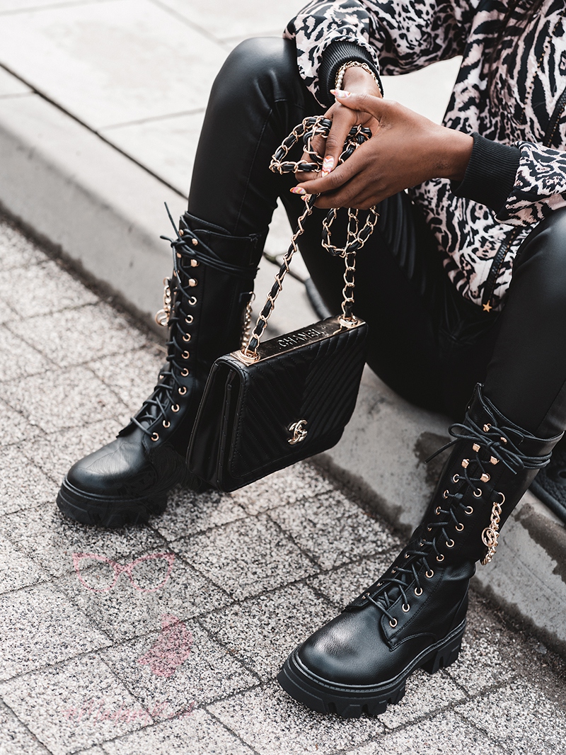 Workery długie Madam Eses czarne Workery długie Madam Eses czarne