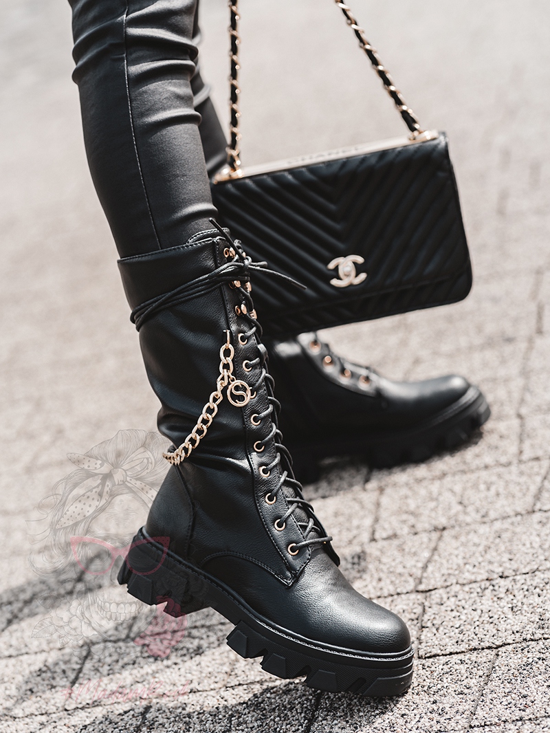 Workery długie Madam Eses czarne Workery długie Madam Eses czarne