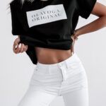 T-shirt bawełniany Just Orginal Ola Voga czarny