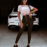 T-shirt bawełniany Just Orginal Ola Voga pudrowy róż