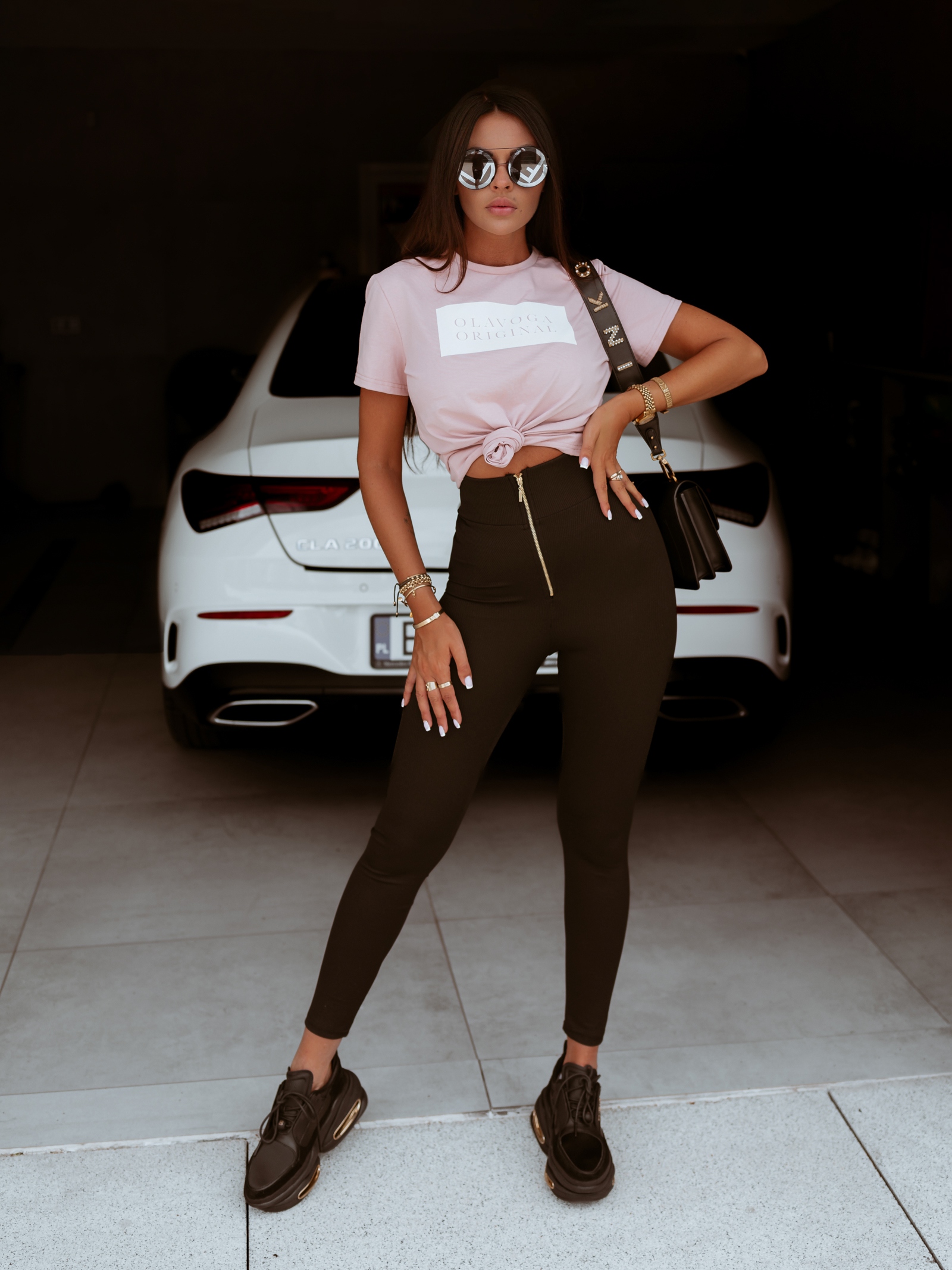 T-shirt bawełniany Just Orginal Ola Voga pudrowy róż T-shirt bawełniany Just Orginal Ola Voga pudrowy róż