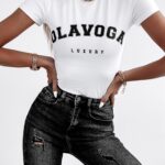 T-shirt klasyczny Cool Print Ola Voga ecru