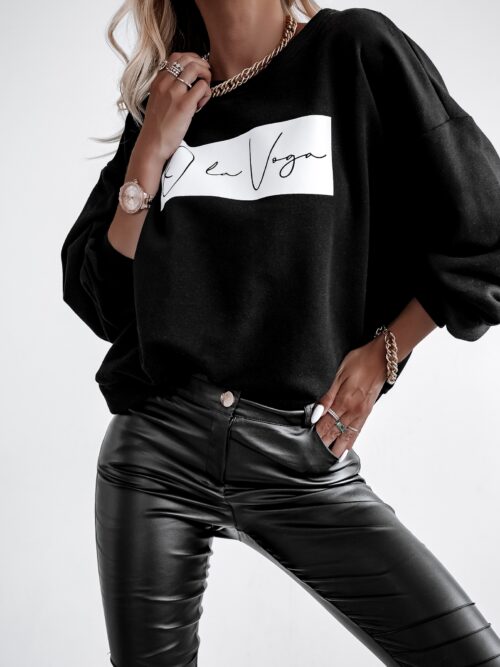 Bluza bawełniana O'la Voga Calm czarna