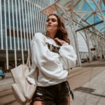 Bluza bawełniana O'la Voga Calm ecru