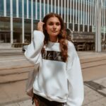 Bluza bawełniana O'la Voga Calm ecru