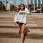 Bluza bawełniana O'la Voga Calm ecru