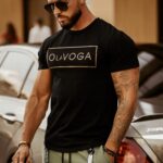 T-shirt męski Gold OlaVoga Man czarny