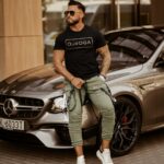 T-shirt męski Gold OlaVoga Man czarny