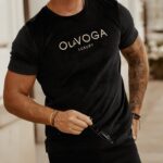 T-shirt męski Luxury Velvet O'la Voga czarny