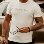 T-shirt męski Luxury Velvet O'la Voga ecru