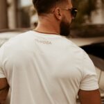 T-shirt męski Luxury Velvet O'la Voga ecru