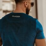 T-shirt męski Luxury Velvet O'la Voga morski